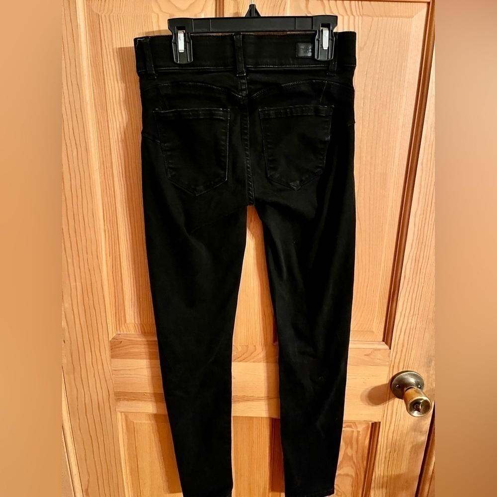 Juicy Couture Black Skinny Jeans Size 0 Y2K Minimalist School Orchestra Teen